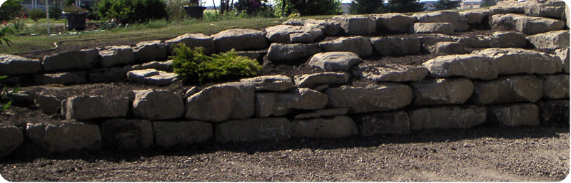 Rock Retaining Wall